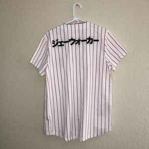 Jaywalker white red and black Jersey shirt